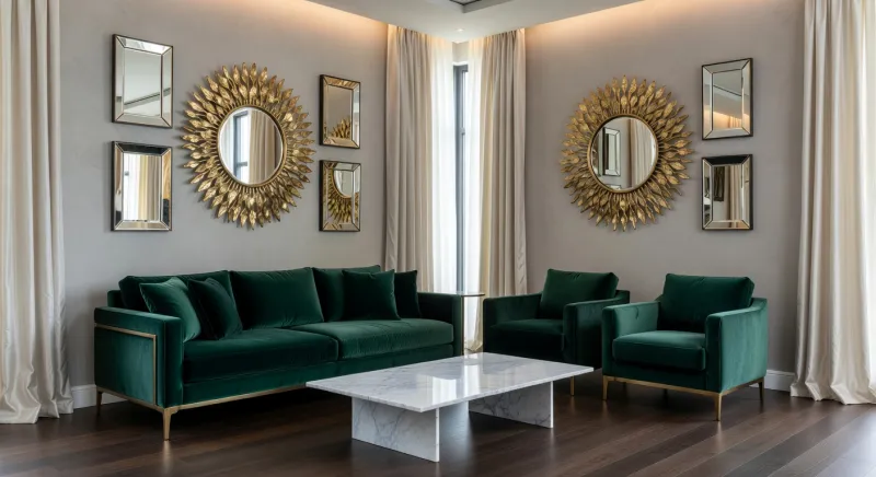 wall art mirrors for living room