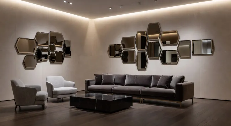 wall art mirrors modern