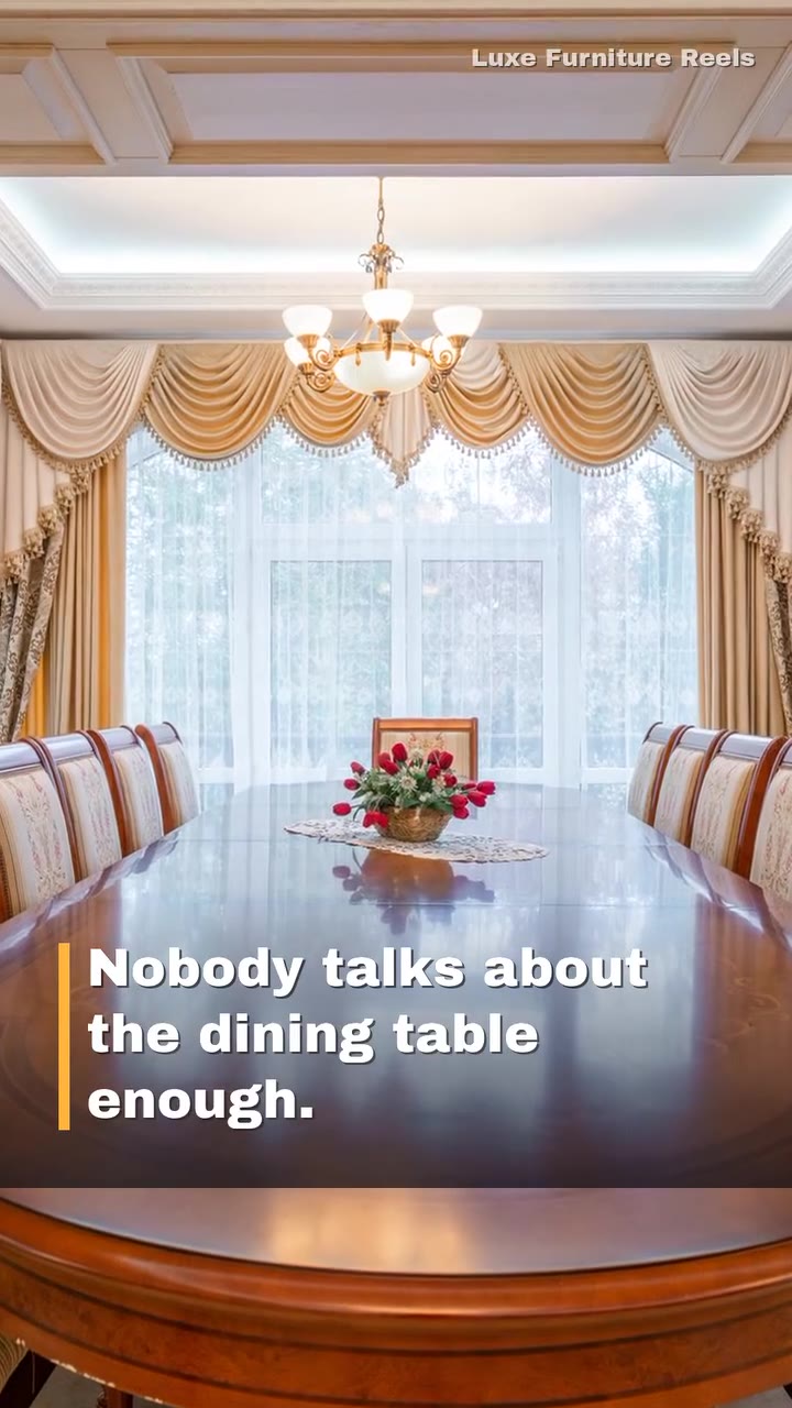 The dining table does more work than any other piece in your home.