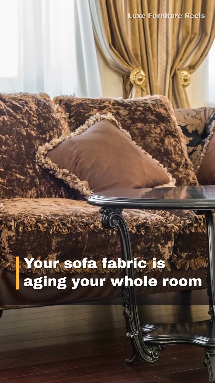 The sofa fabric you choose speaks before anyone sits down.
